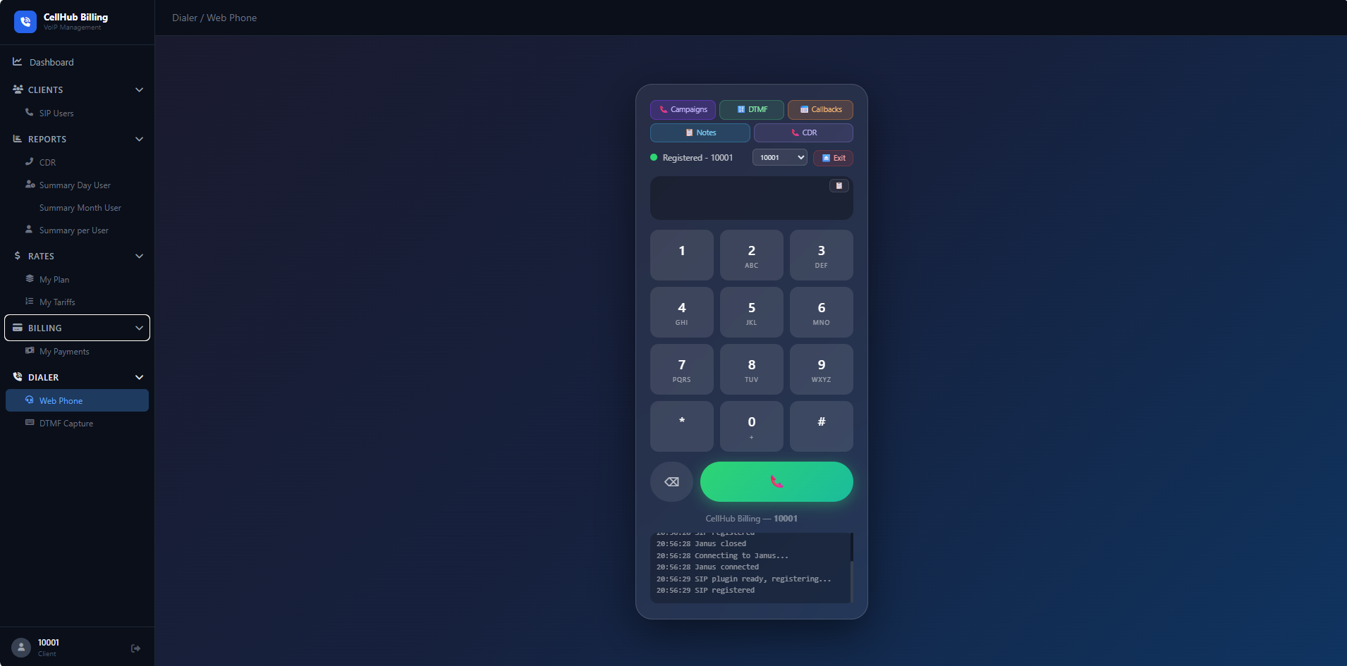 Client screenshot 2