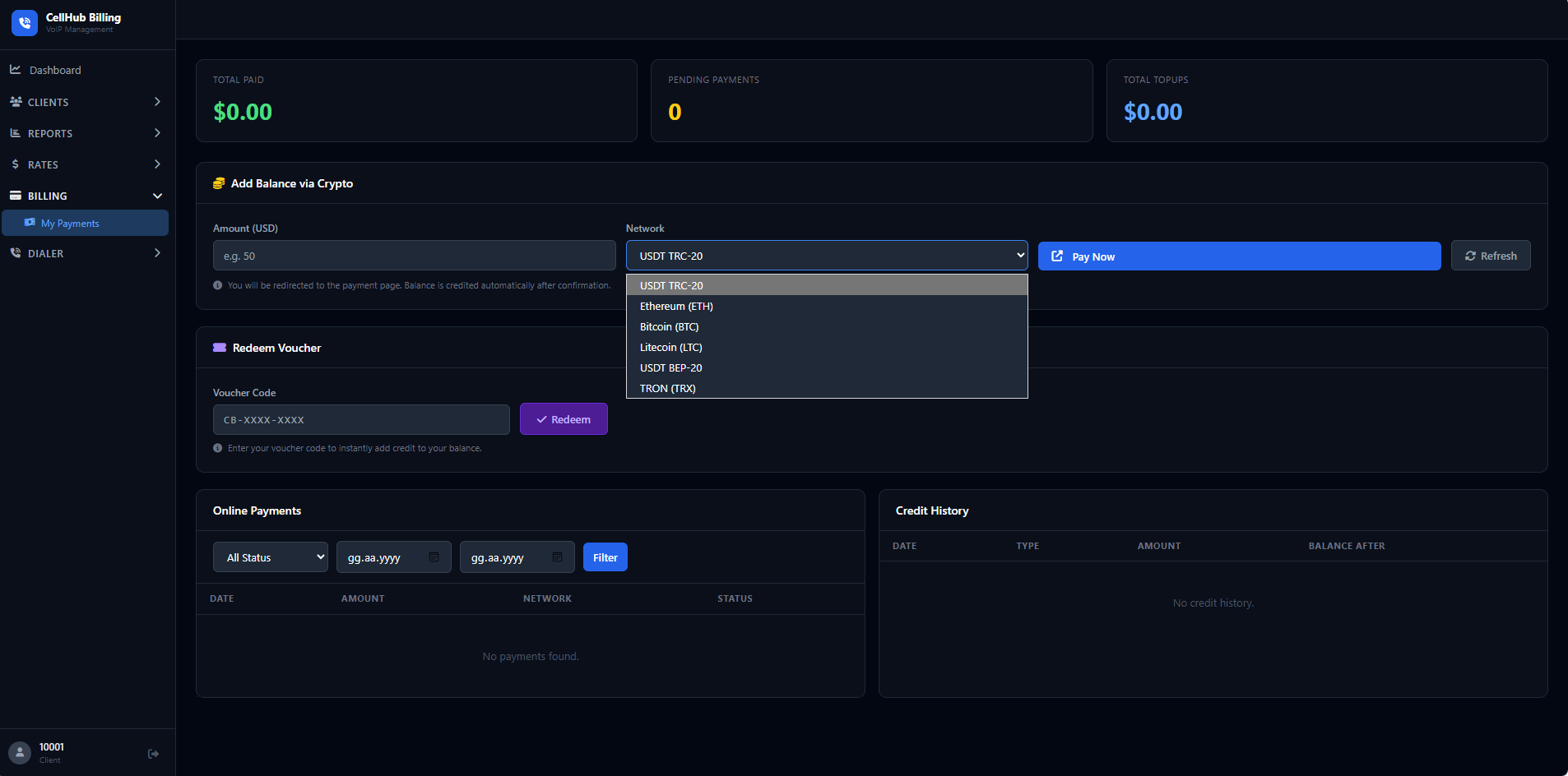 Client screenshot 4